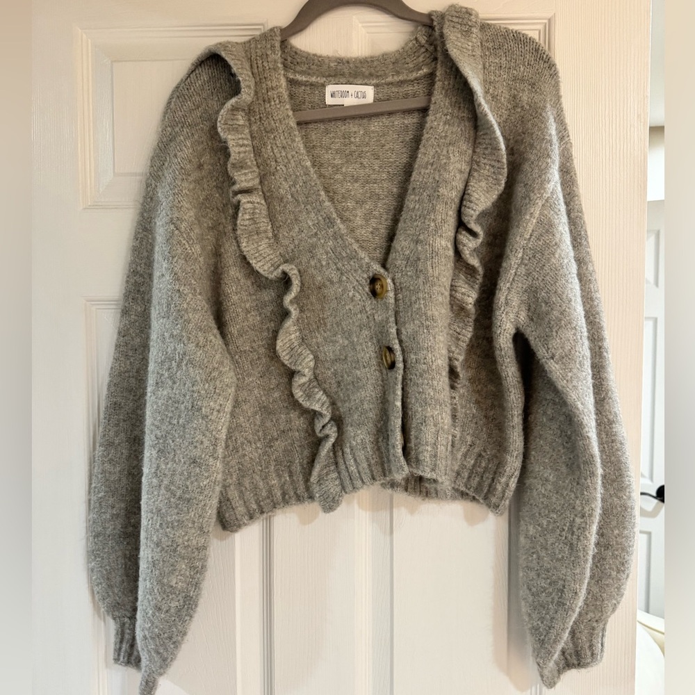 Ruffled Cardigan